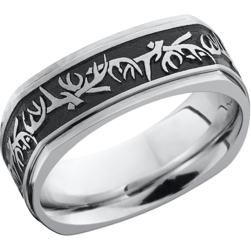 Lashbrook Cobalt Chrome 8mm Men's Wedding Band