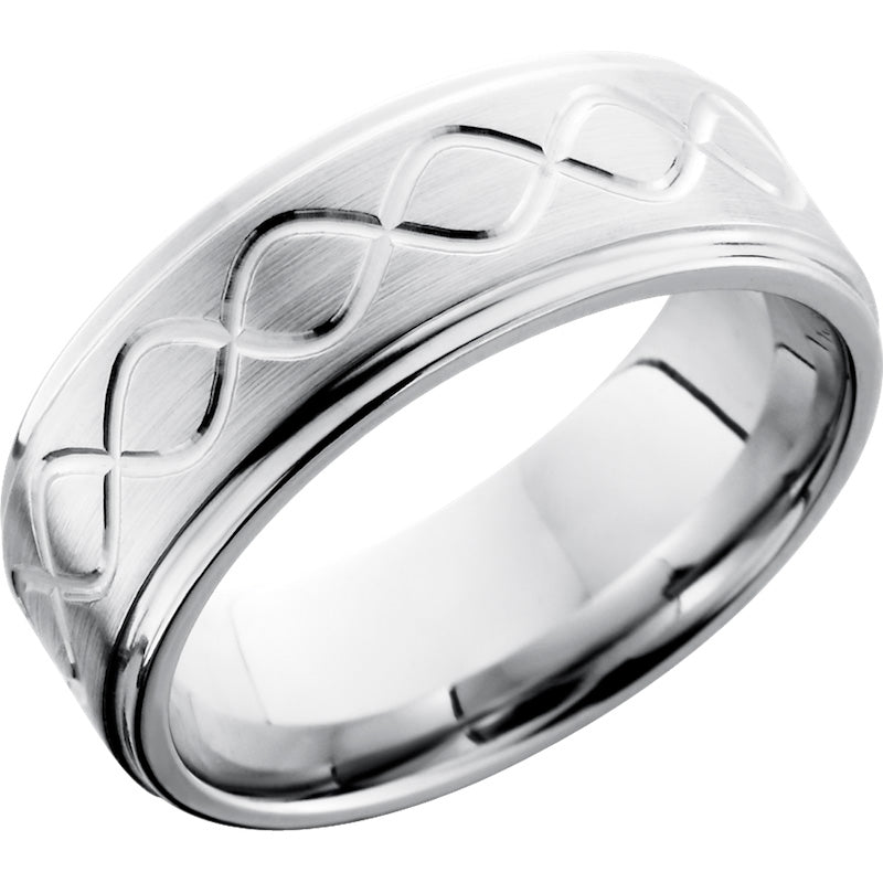 Lashbrook Cobalt Chrome 8mm Men's Wedding Band