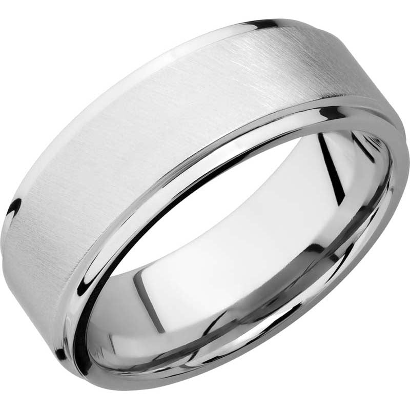 Lashbrook Cobalt Chrome 8mm Men's Wedding Band