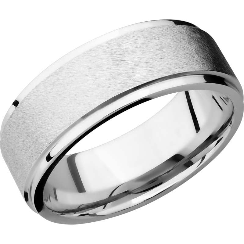 Lashbrook Cobalt Chrome 8mm Men's Wedding Band