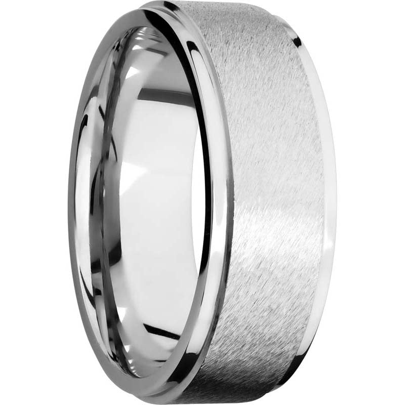 Lashbrook Cobalt Chrome 8mm Men's Wedding Band