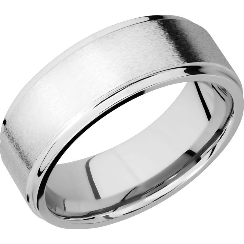 Lashbrook Cobalt Chrome 8mm Men's Wedding Band