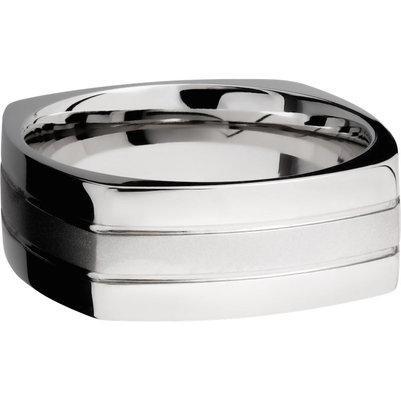 Lashbrook Cobalt Chrome 8mm Men's Wedding Band