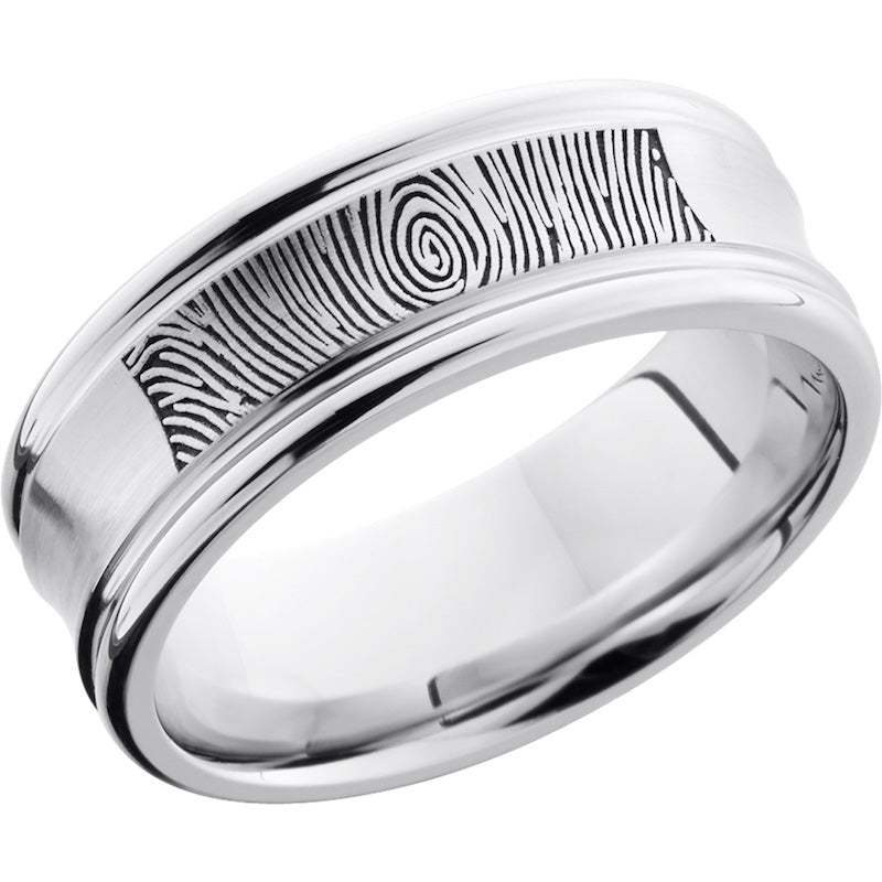 Lashbrook Cobalt Chrome 8mm Men's Wedding Band