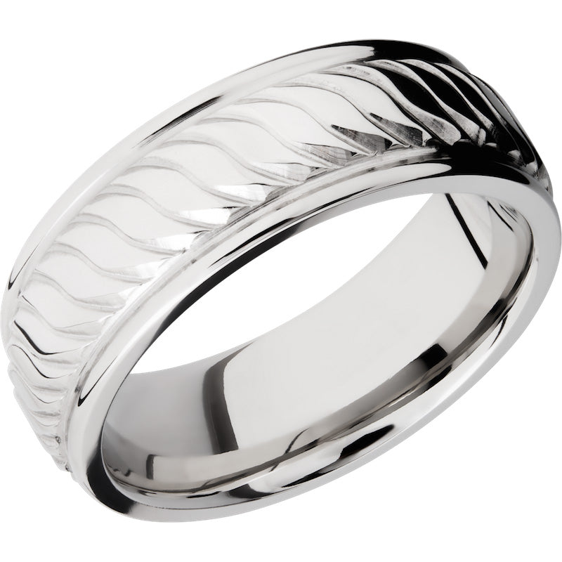 Lashbrook Cobalt Chrome 8mm Men's Wedding Band