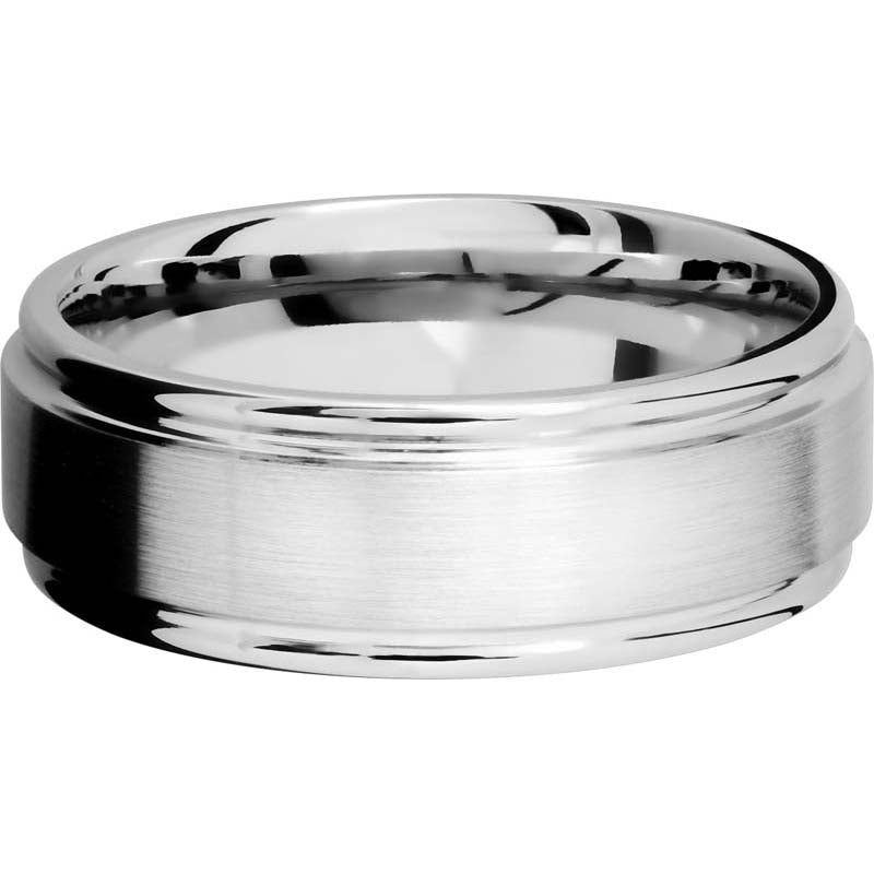 Lashbrook Cobalt Chrome 8mm Men's Wedding Band