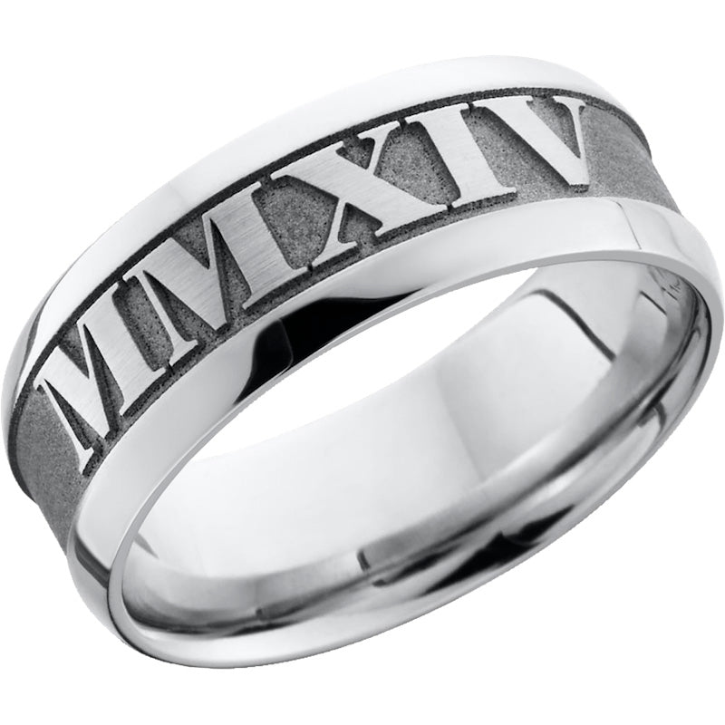 Lashbrook Cobalt Chrome 8mm Men's Wedding Band