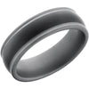 Lashbrook Black Tungsten 7mm Men's Wedding Band