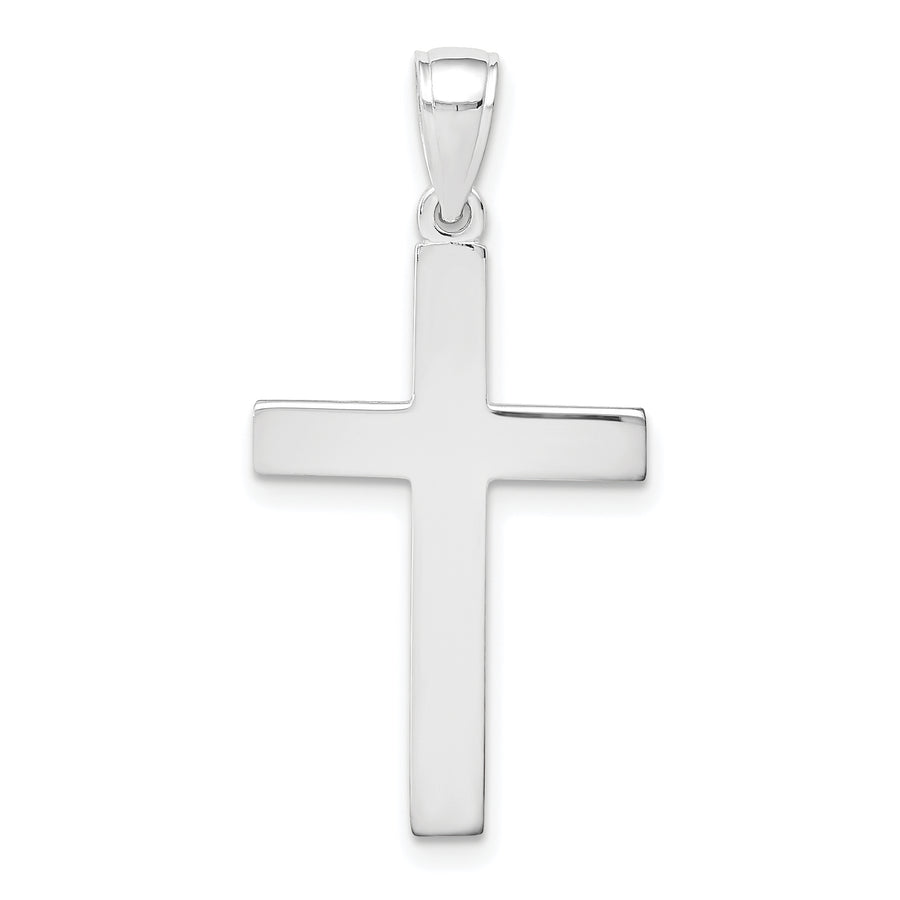 Quality Gold 14k White Gold Cross Pendant