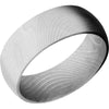 Lashbrook White Damascus Steel 8mm Men's Wedding Band