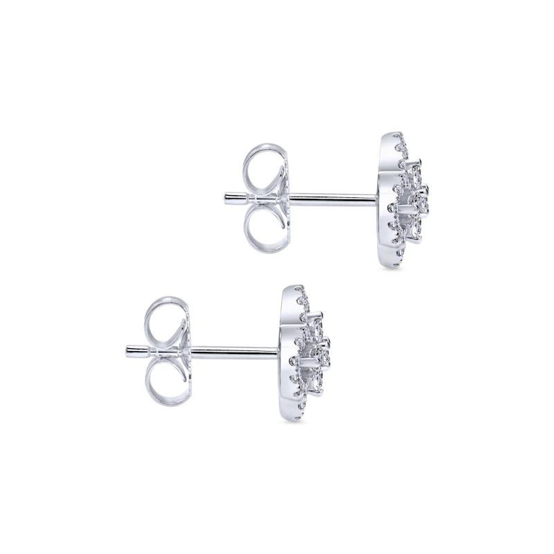 Gabriel & Co. 14k White Gold Lusso Diamond Stud Earrings