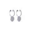 Gabriel & Co. 14k White Gold Lusso Diamond Drop Earrings