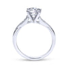 Gabriel & Co. 14k White Gold Contemporary Straight Engagement Ring