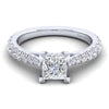 Gabriel & Co. 14k White Gold Contemporary Straight Engagement Ring