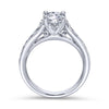 Gabriel & Co. 14k White Gold Contemporary Straight Engagement Ring