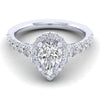 Gabriel & Co. 14k White Gold Entwined Halo Engagement Ring