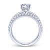 Gabriel & Co. 14k White Gold Nova Free Form Engagement Ring