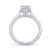 Gabriel & Co. 14k White Gold Contemporary Straight Engagement Ring