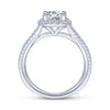 Gabriel & Co. 14k White Gold Contemporary Halo Engagement Ring