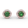 Fana Vintage Channel Setting Stud Earrings