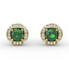 Fana Vintage Channel Setting Stud Earrings