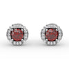 Fana Vintage Channel Setting Stud Earrings