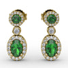 Fana Set the Scene Emerald and Diamond Dangle Earrings