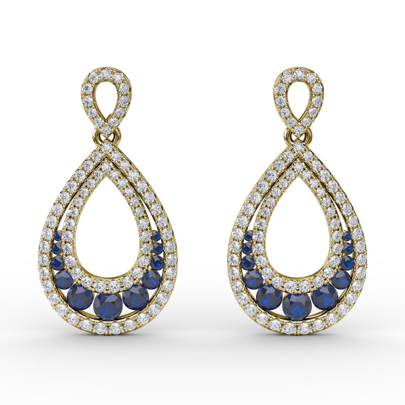 Fana Bedazzled Drop Earrings