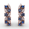 Fana Clustered Sapphire and Diamond Earrings