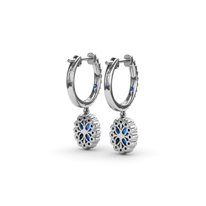 Fana Dazzling Sapphire and Diamond Drop Earrings