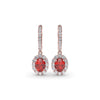 Fana Dazzling Ruby and Diamond Drop Earrings