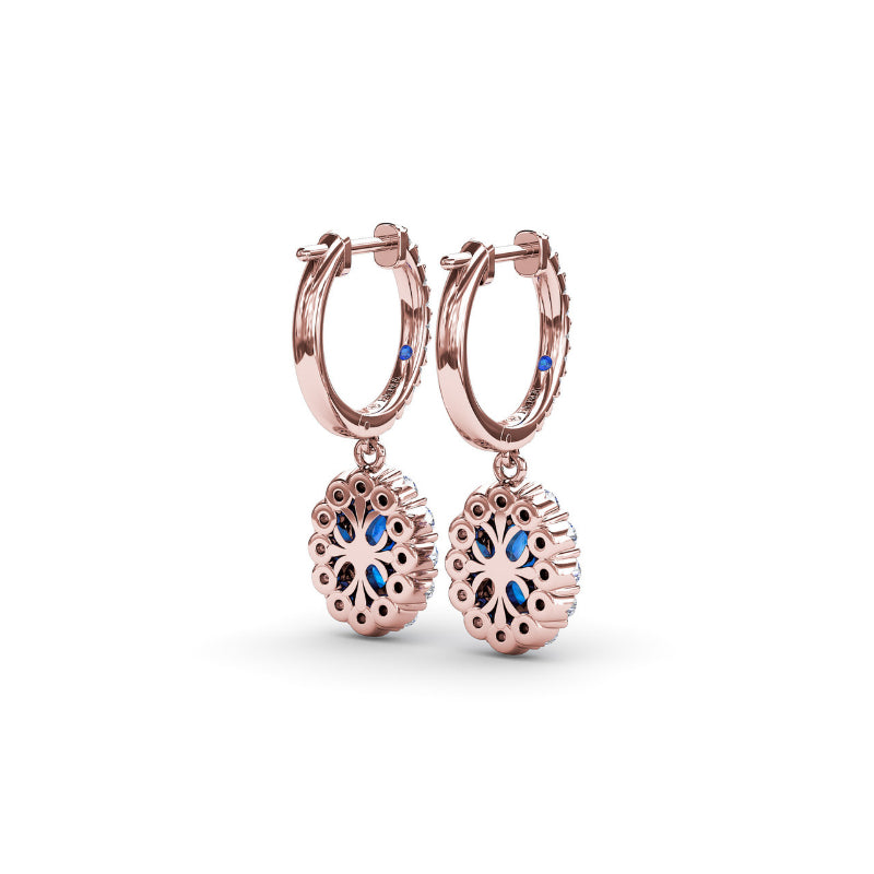 Fana Dazzling Sapphire and Diamond Drop Earrings