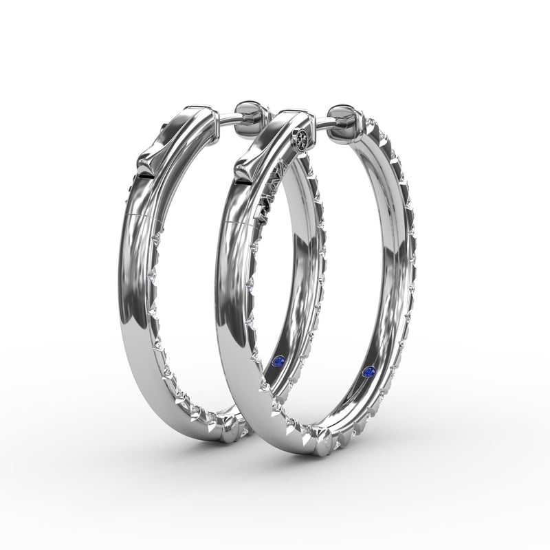 Fana 2.07ct Diamond Hoop Earrings