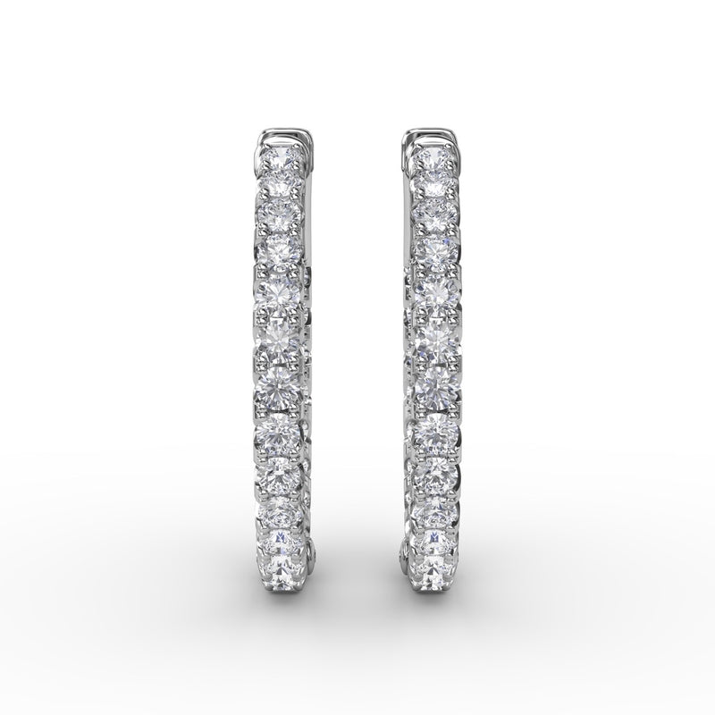 Fana 2.07ct Diamond Hoop Earrings