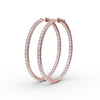 Fana 4.32ct Diamond Hoop Earrings