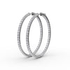 Fana 4.32ct Diamond Hoop Earrings