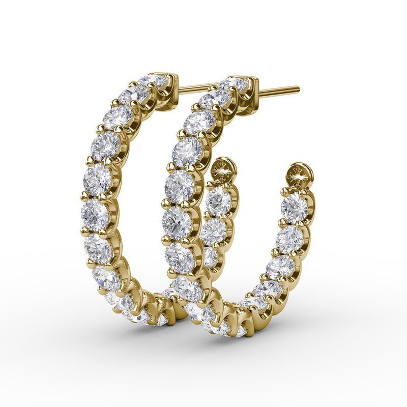Fana 3.1ct Diamond Hoop Earrings