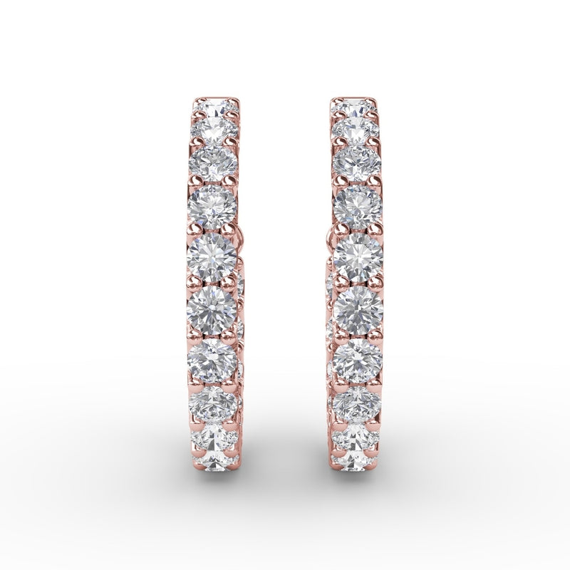 Fana 3.1ct Diamond Hoop Earrings