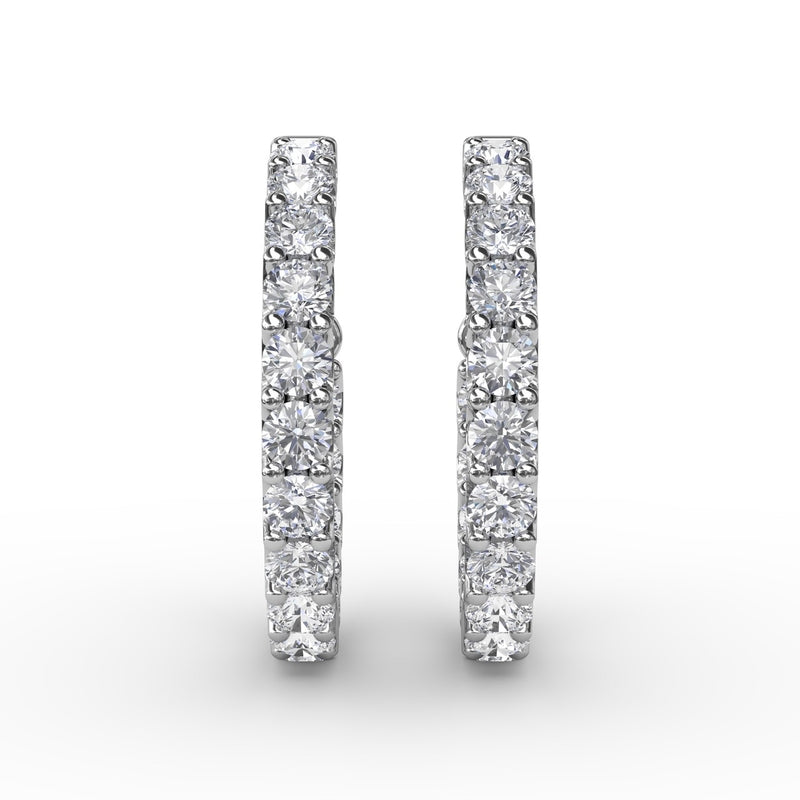 Fana 3.1ct Diamond Hoop Earrings