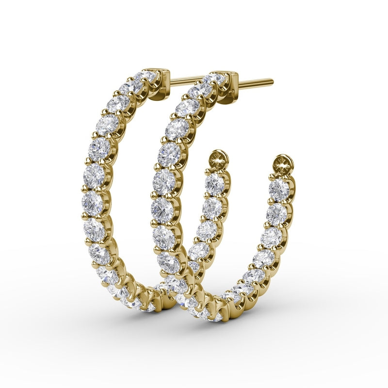 Fana 4.1ct Diamond Hoop Earrings