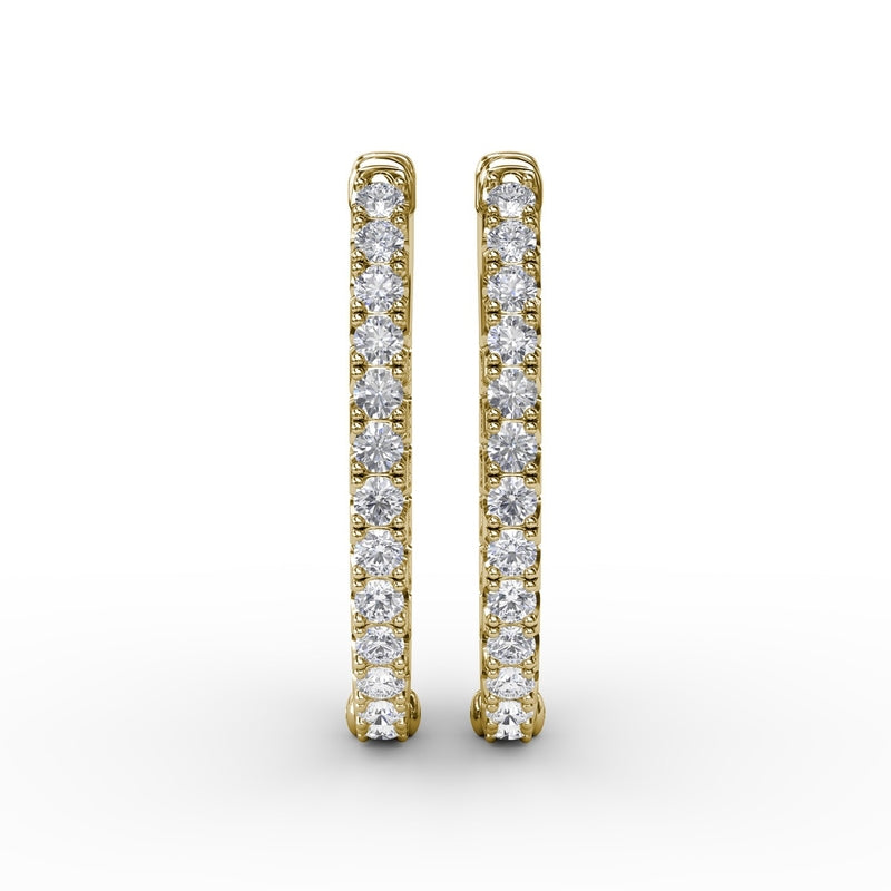 Fana 2ct Diamond Hoop Earrings