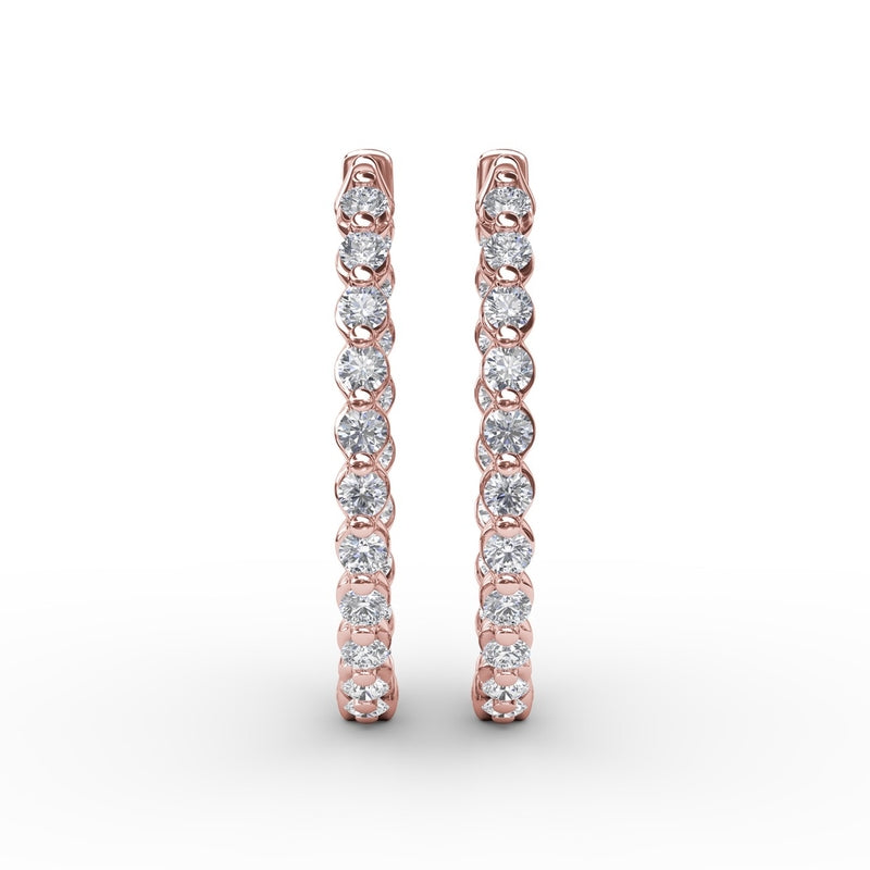 Fana 1.4ct Diamond Hoop Earrings