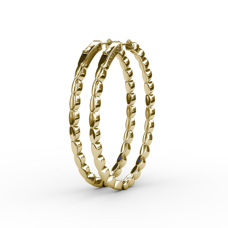 Fana Flawless Filigree Diamond Hoops