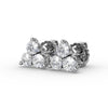 Fana Diamond Cluster Triangle Stud Earrings