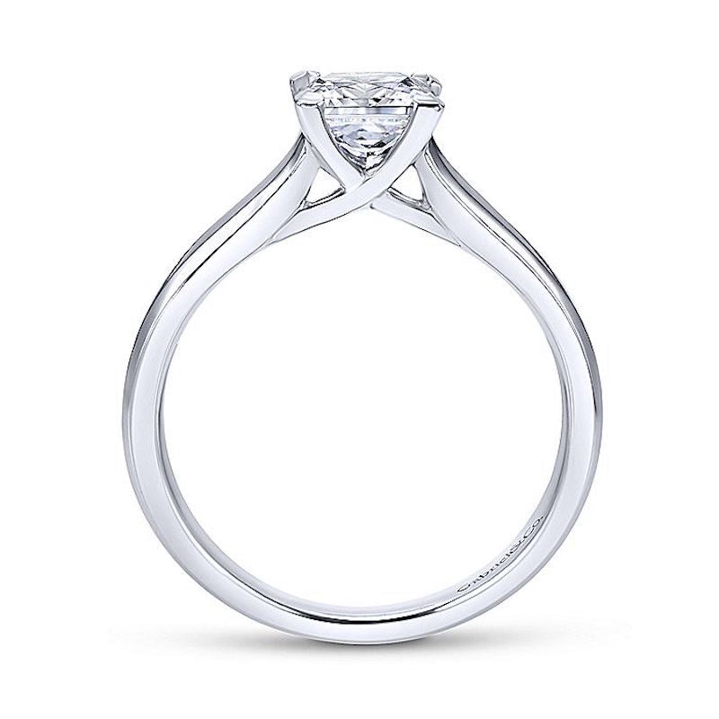 Gabriel & Co 14K White Gold Enid Solitaire Diamond Engagement Ring