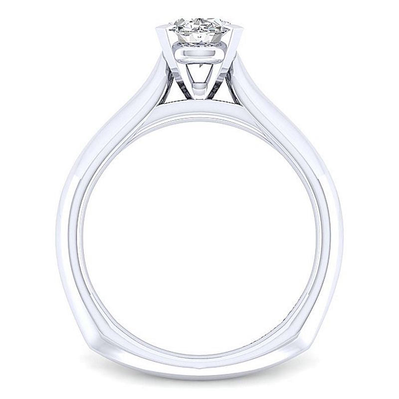 Gabriel & Co 14K White Gold Rina Solitaire Diamond Engagement Ring