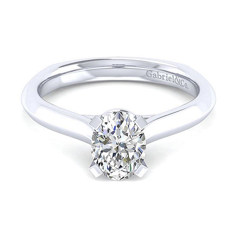 Gabriel & Co 14K White Gold Rina Solitaire Diamond Engagement Ring