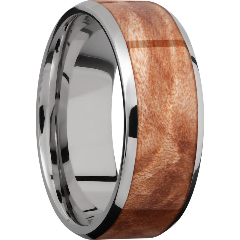 Lashbrook Titanium Hardwood 8mm Men's Wedding Band