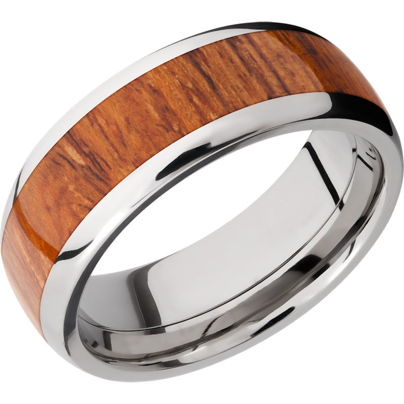 Lashbrook Titanium Hardwood 8mm Men's Wedding Band