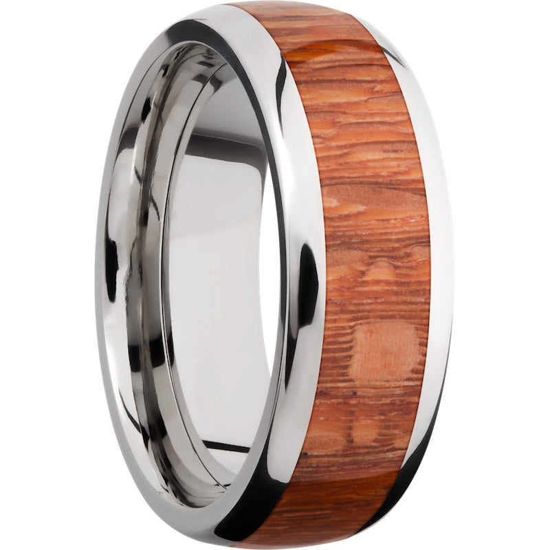 Lashbrook Titanium Hardwood 8mm Men's Wedding Band